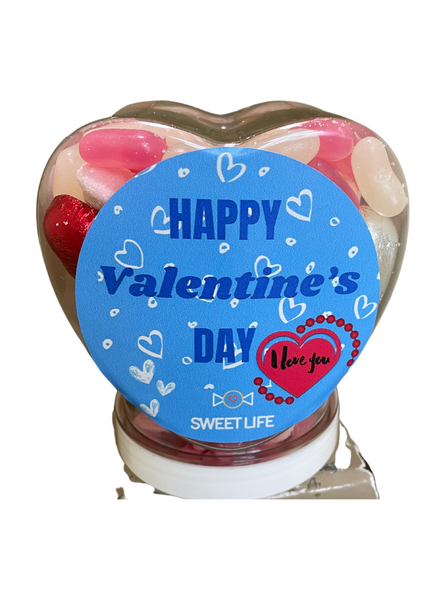 Happy Valentine's Heart Jar (Approx 350g)